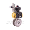 SIT  dn25 flange pneumatic UItra thin ball valve